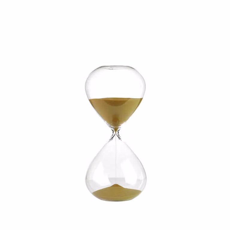 POLSPOTTEN Ball zandloper M Goud 30 cm