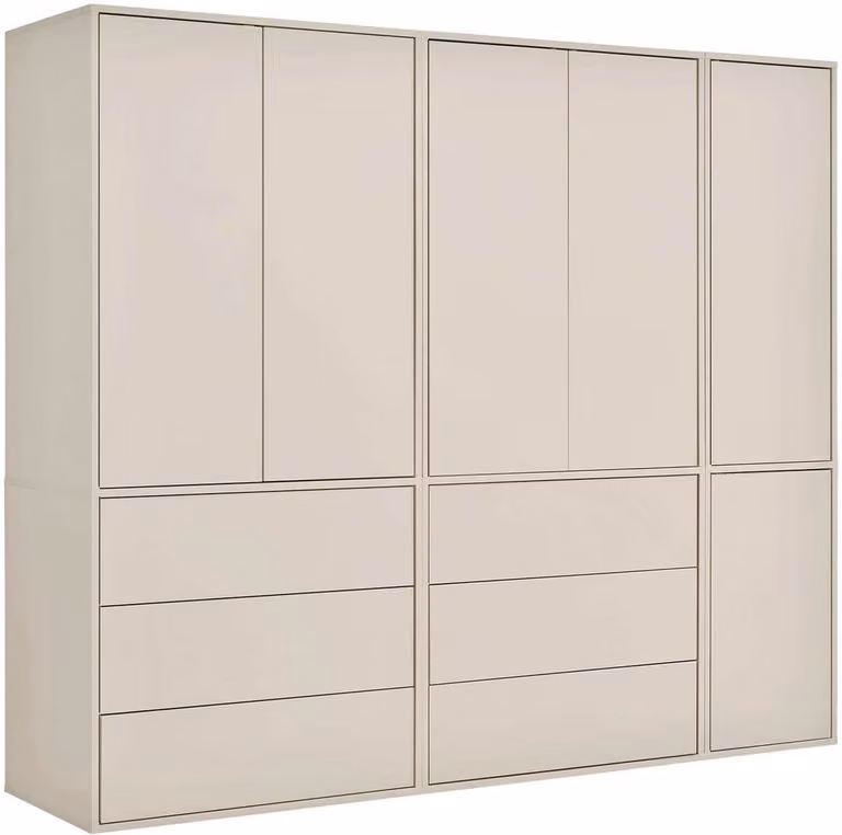 Mokebo Kledingkast Robe Kasjmier Houten Garderobekast voor Slaapkamer, Hal of Kinderkamer B: 227 cm, H: 197 cm