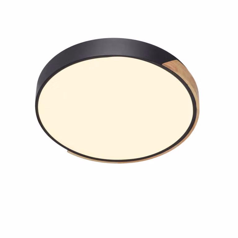 Paul Neuhaus Q-Bila Ronde plafondlamp zwart