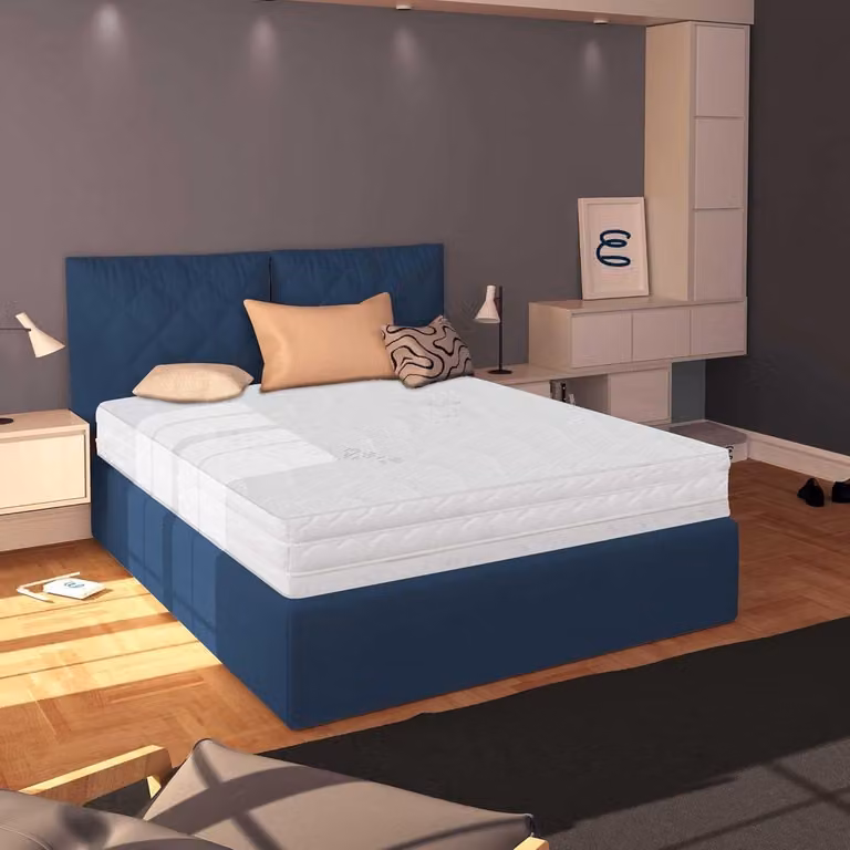 Zilver Eenpersoonsmatras van Ademend Waterschuim voor Gezond Slapen - 70 x 200 cm
