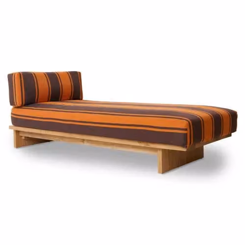 HKLiving ligbed buiten teak retro