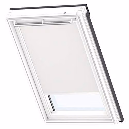 VELUX Verduisterend Rolgordijn DKL met Witte Geleiders, U08, Licht Beige