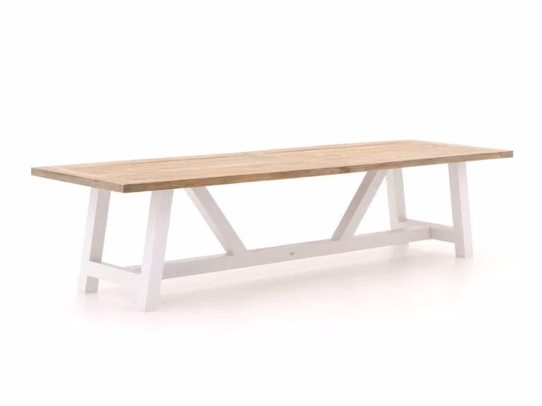 Bellagio Rechthoekige Tuineettafel van Teakhout in Bruin of Grijs