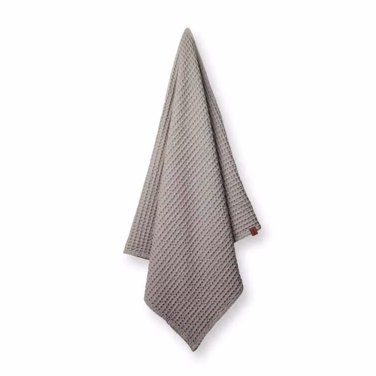 Humdakin Waffle badlaken Stone B: 70 cm, L: 135 cm