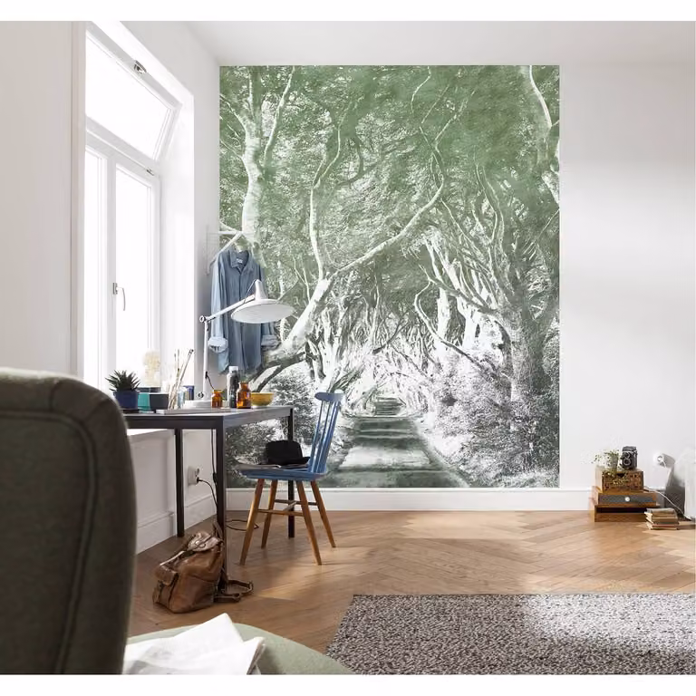 home24 Fotobehang Alley Graphite 200 x 250 cm