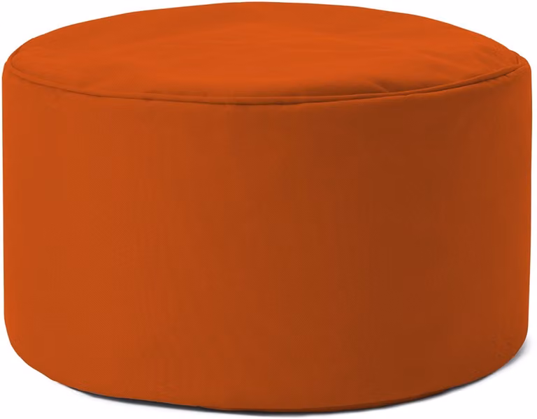 Lumaland Zitzak poef met 3-in-1-functie voor binnen en buiten, Ø 25 x 45 cm