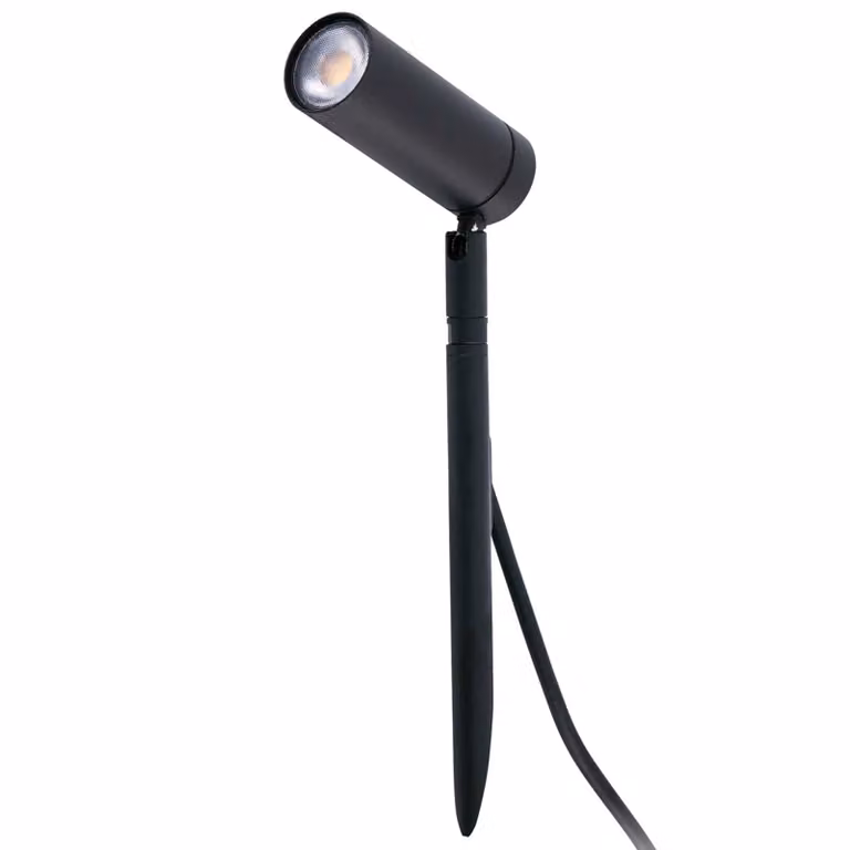 Faro Barcelona Moderne LED Tuinaccent Verlichting met Grondpen, Zwart, Aluminium