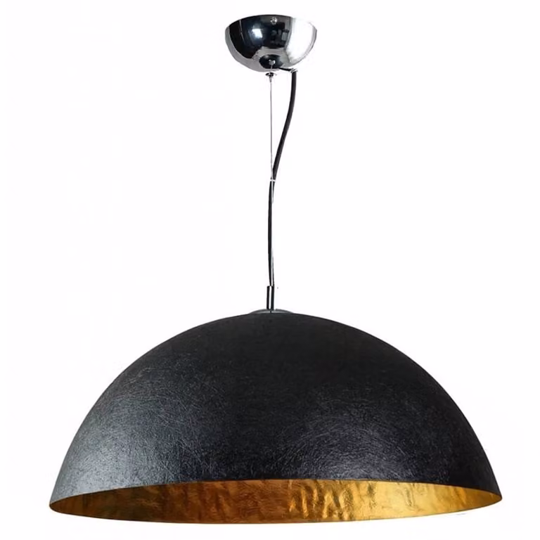 ETH Mezzo Tondo hanglamp zwart met goud, Diameter: 70 cm