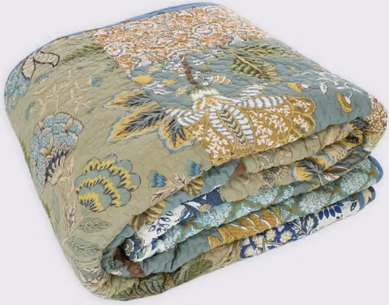 Vintage Patchwork Sprei voor volwassenen - 150 x 200 cm - Gewatteerd en tweezijdig ontwerp