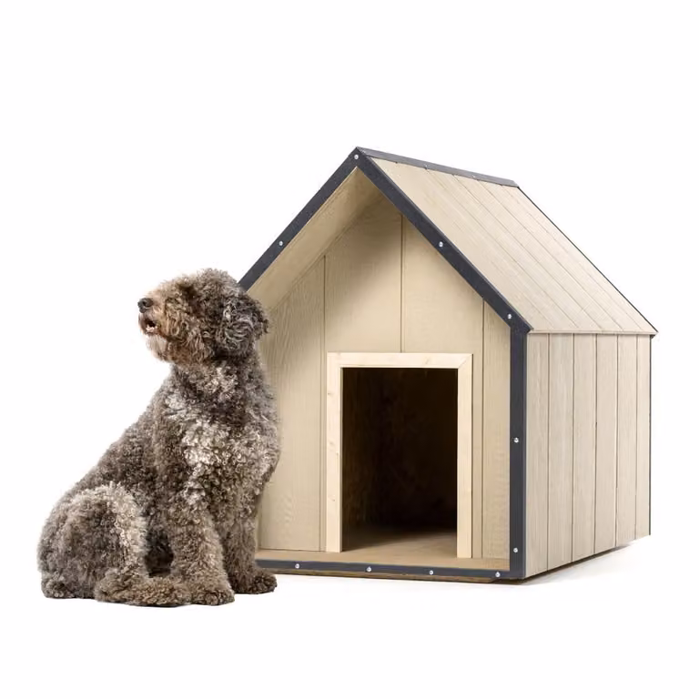 TIMBELA LP SmartSide Hondenhuis maat L - B: 118 cm, D: 80 cm, H: 94 cm - M972-1