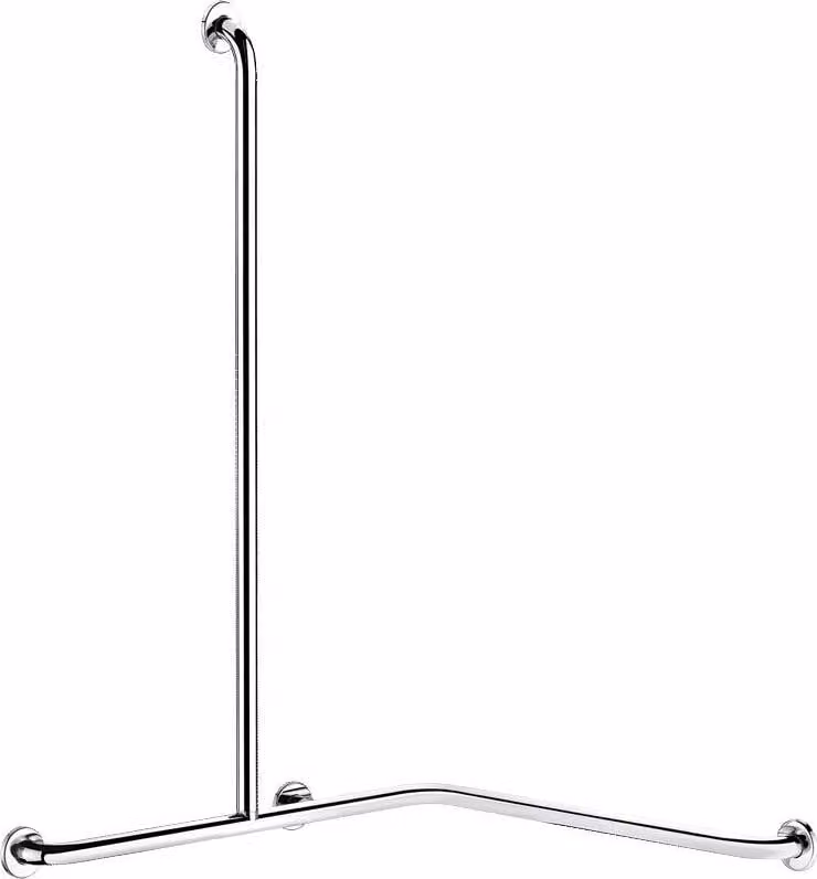 Delabie DUHA terugslagklep met manchet, verticale uitvoering links, aansluiting D32mm, verchroomd messing