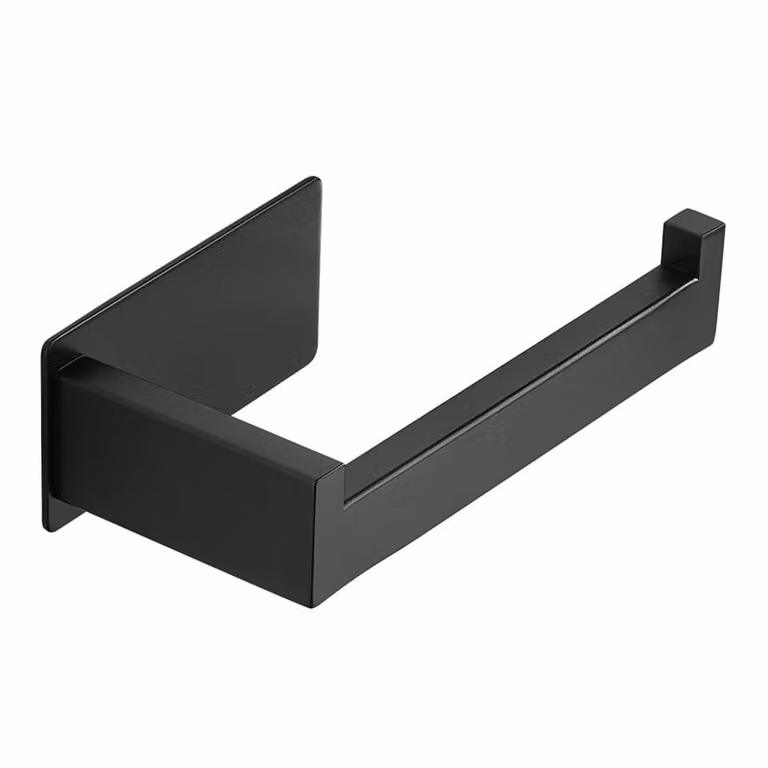 XIVADA WC rolhouder Luca - Zwart - Rvs - Zelfklevend