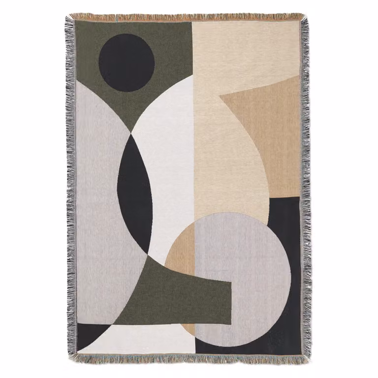 Ferm Living Entire plaid van biokatoen, 120 x 170 cm