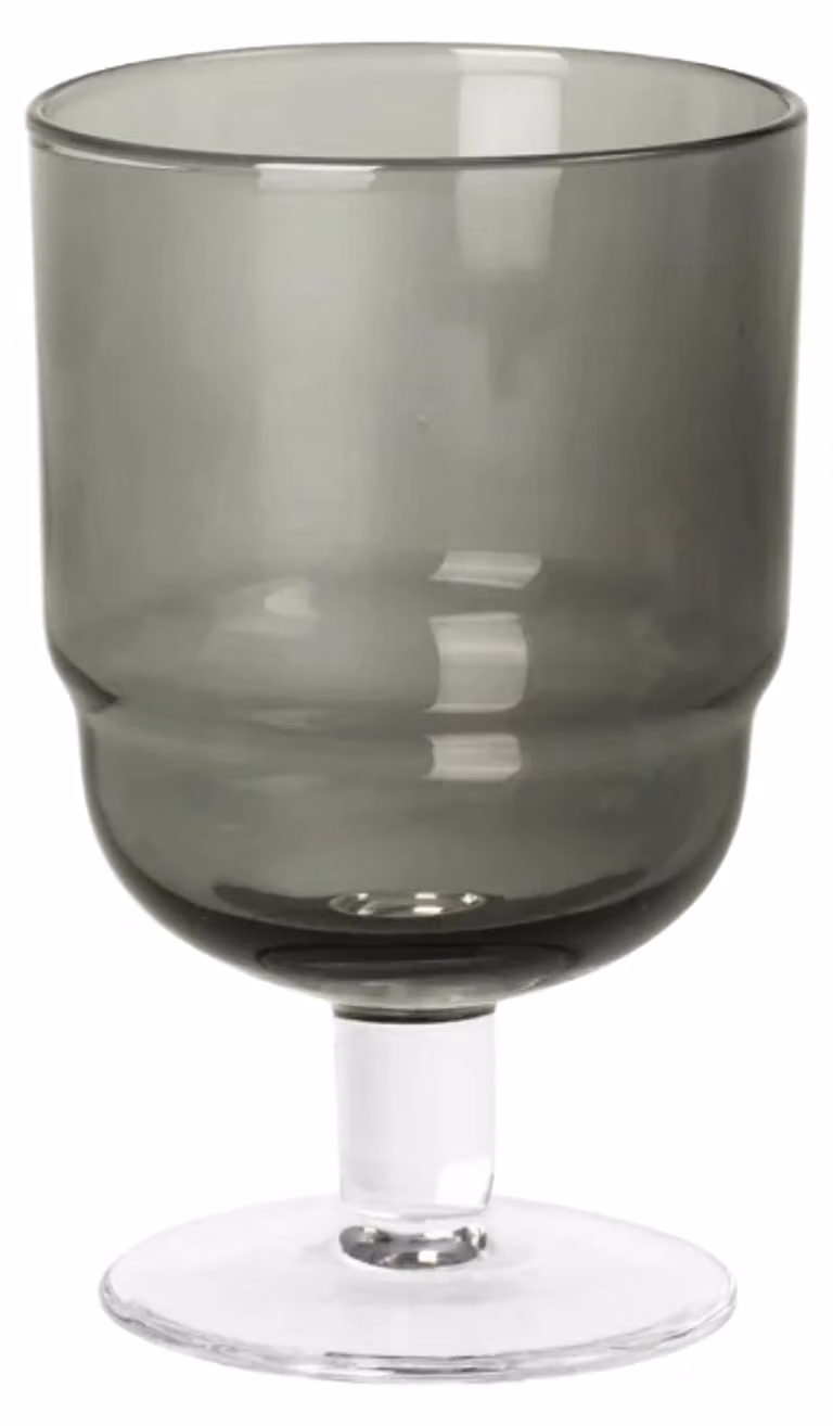 Broste Copenhagen Nordic Bistro wijnglas, 20 cl, kleur: smoke (grijs/rookaal)