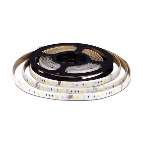 V-TAC VT-5050 Kit voor LED-strips SMD5050 RGB en 3-in-1, 5 meter, 12V, IP65, met WiFi-bediening, dimbaar en compatibel met Google Assistant en Amazon Alexa