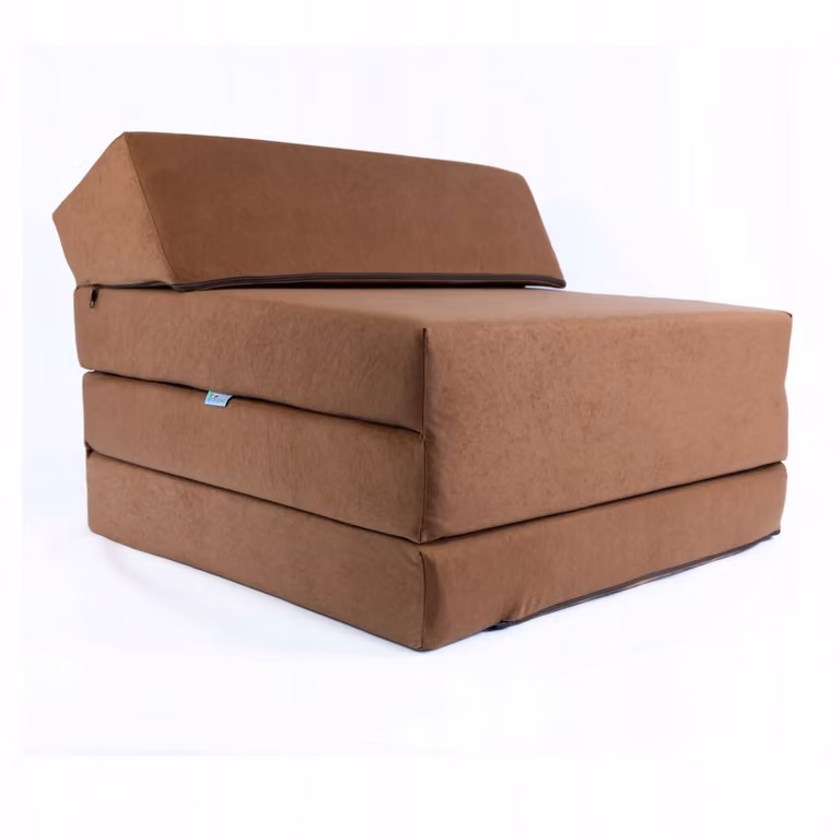 Opvouwbaar Kampeer/Reismatras 70 x 200 x 10 cm - Bruin