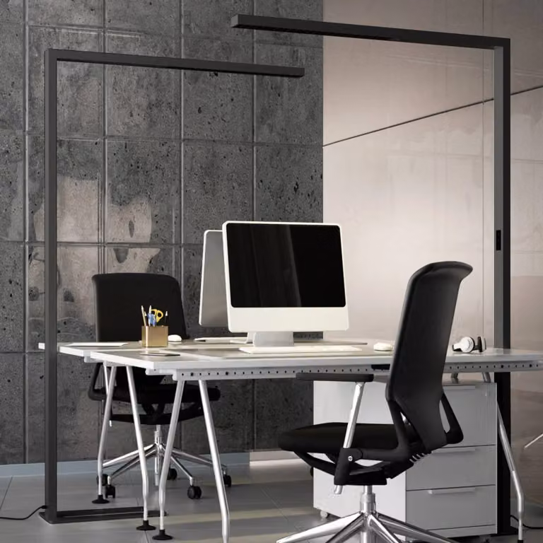 Arcchio Moderne Boogvloerlamp met LED, Zwart, Aluminium, Dimbaar met Bewegingssensor en Schemerdetectie