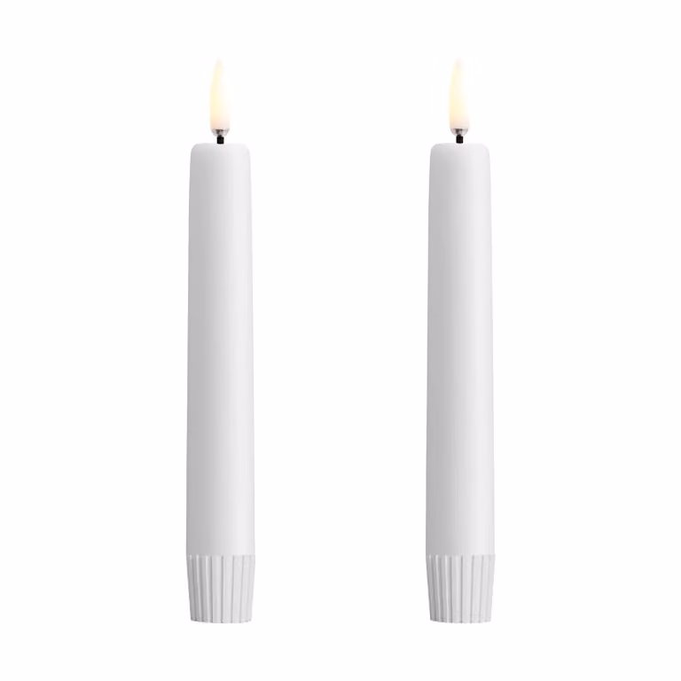 Uyuni Lighting Uyuni LED kaars wit 2-pack Ø2,3 x 16,4 cm