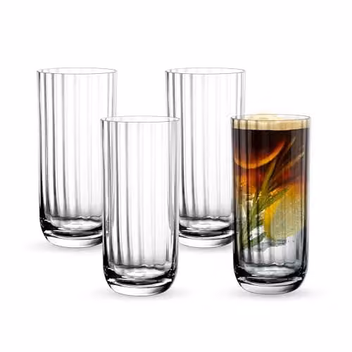 Villeroy & Boch Rose Garden Longdrink Beker Set van 4, 45 cl, Transparant