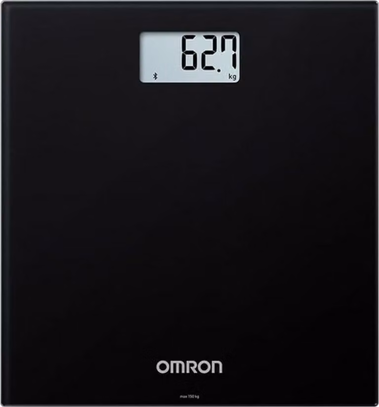 Omron HN300T2 Intelli IT elektronische personenweegschaal, zwart, max. 150 kg
