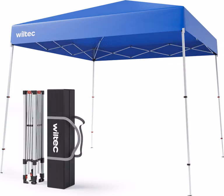 Wiltec Opvouwbare Partytent Paviljoen, Blauw, 250 x 250 x 270 cm, Waterdicht