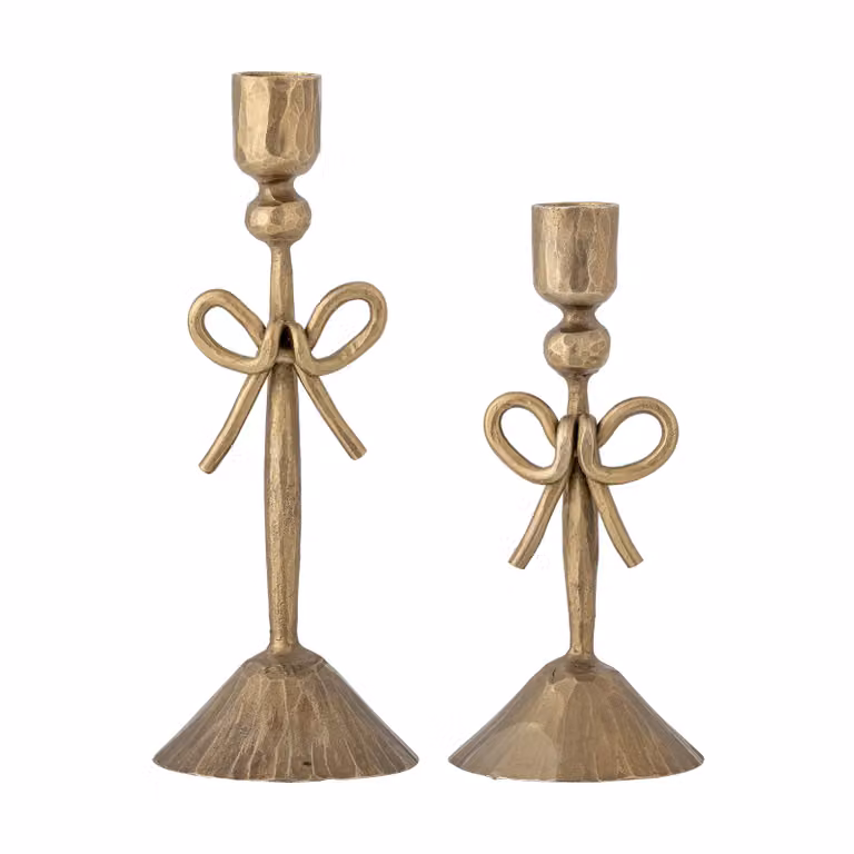 Bloomingville Arc kandelaar Messing Goud, 2 stuks, Ø 9 cm