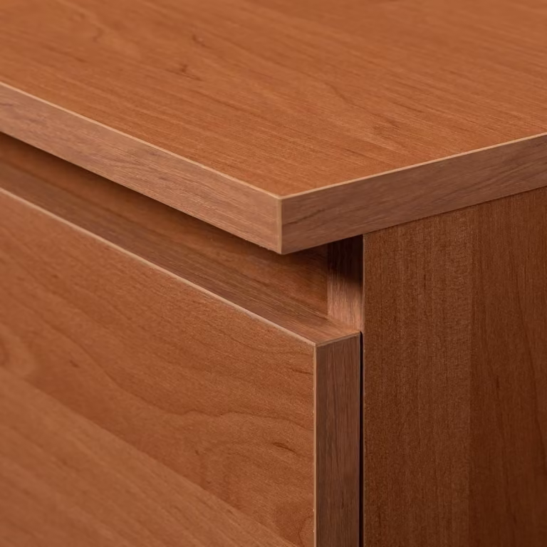 Aulne Hoekbureau met opbergruimte - L-vormig bureau voor thuiswerken - B/D: 124 x 85 cm