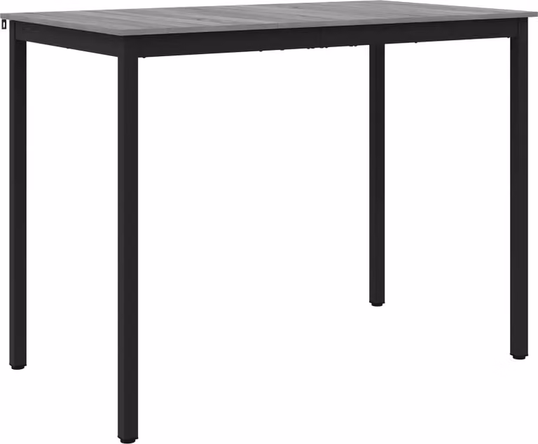 vidaXL Rechthoekige statafel van houtvezel voor de keuken of eetkamer, B/D/H: 140 x 80 x 105 cm