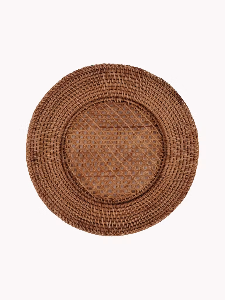 Handgemaakte rotan placemat Classic Pick a Poppy