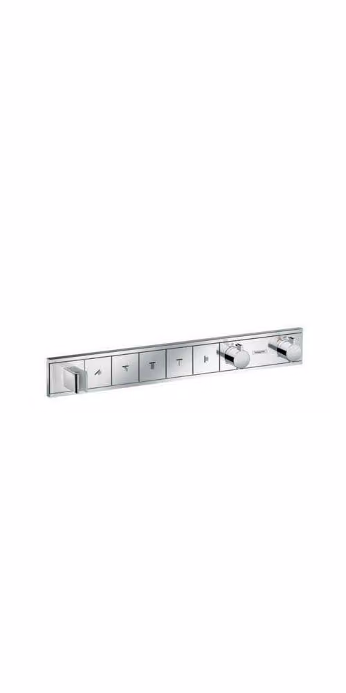 Hansgrohe RainSelect wastafelthermostaat met safety stop en waterbesparende functie, chroom