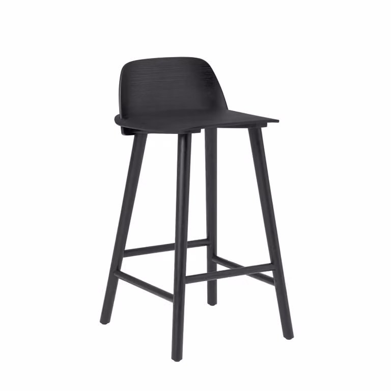 Muuto Nerd barkruk zwart, hoogte: 65 cm