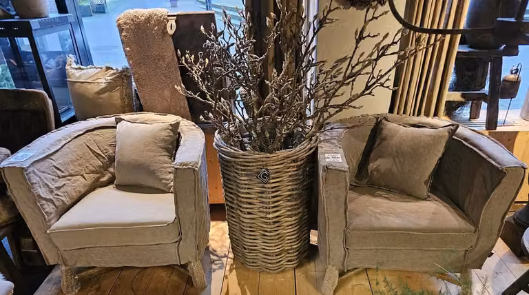 AURA PEEPERKORN Fauteuil Dirk in kleur linnen