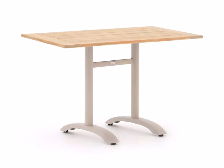 Bellagio rechthoekige tuin eettafel van teakhout in het bruin
