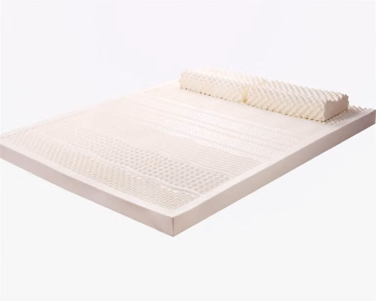 Natuurlijke Latex Matras Comfort Topper in Natuurlijk Wit - 115 x 185 cm