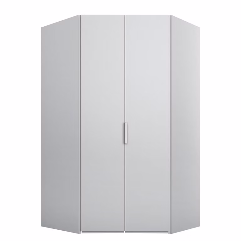 home24 Hoekkast Pure modern grijs/zijdegrijs B: 127 cm, H: 222 cm