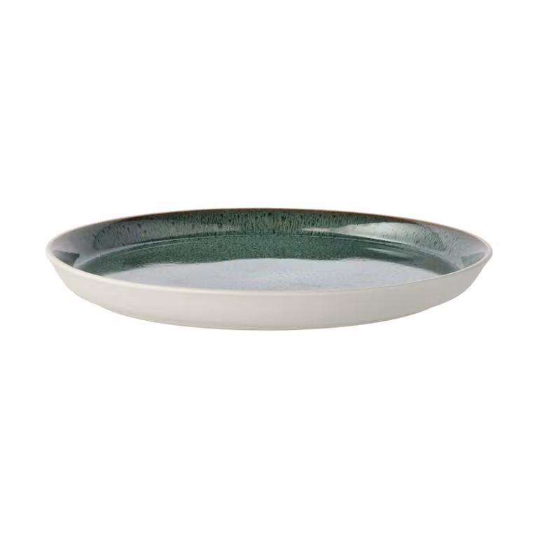 Bitz Gastro bord Wit-groen Ø27 cm