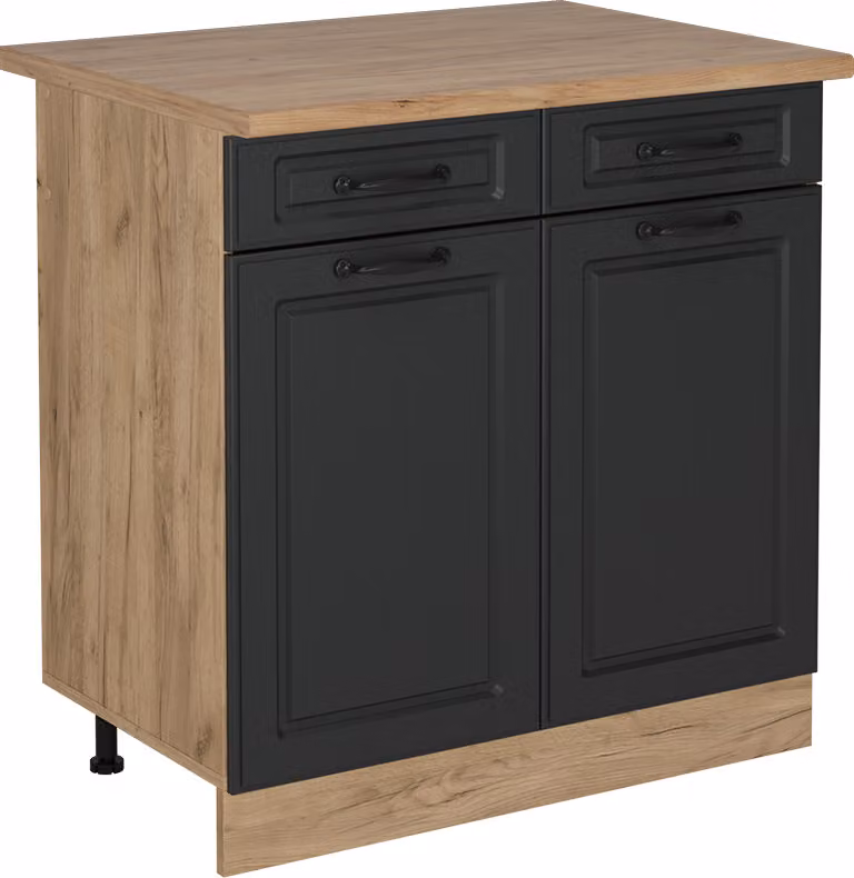 Vicco R-Line Keukenonderkast Antraciet en Eik, Model 53794