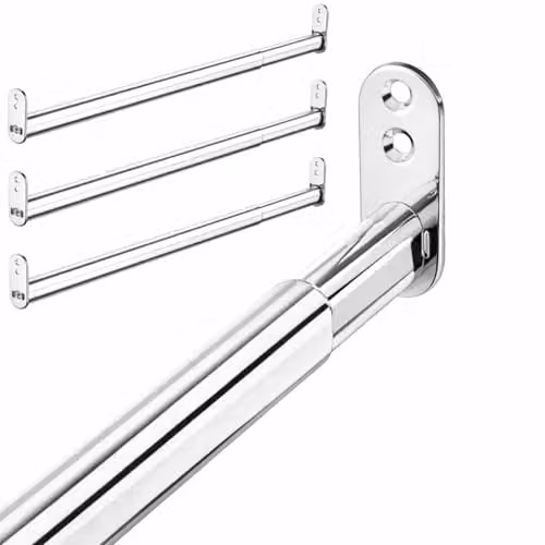 SOTECH Ovaal uitschuifbare kaststang chroom 600-900 mm (3 stuks)