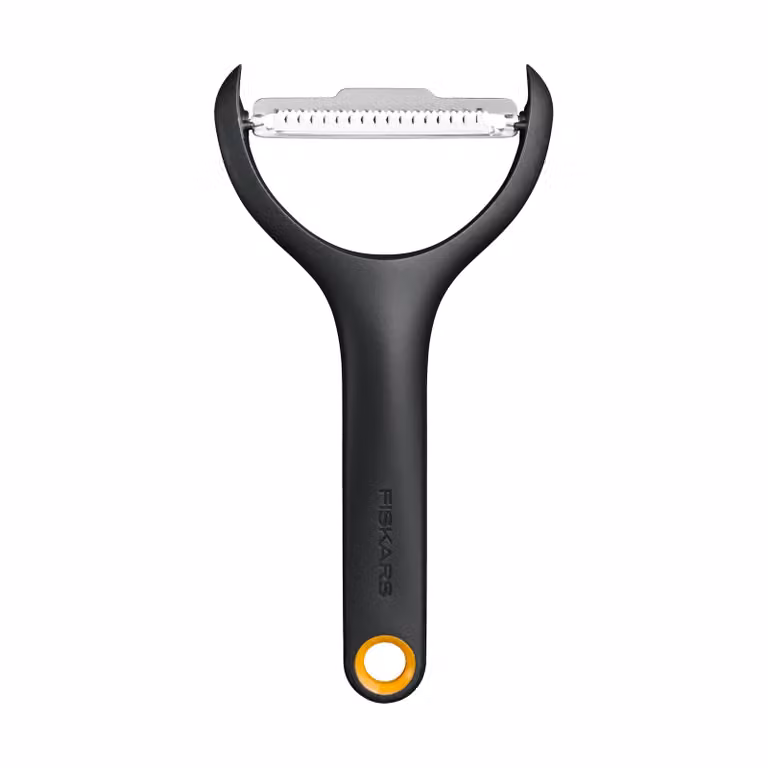 Fiskars Functional Form dunschiller Zwart, Y-vormige julienneschiller