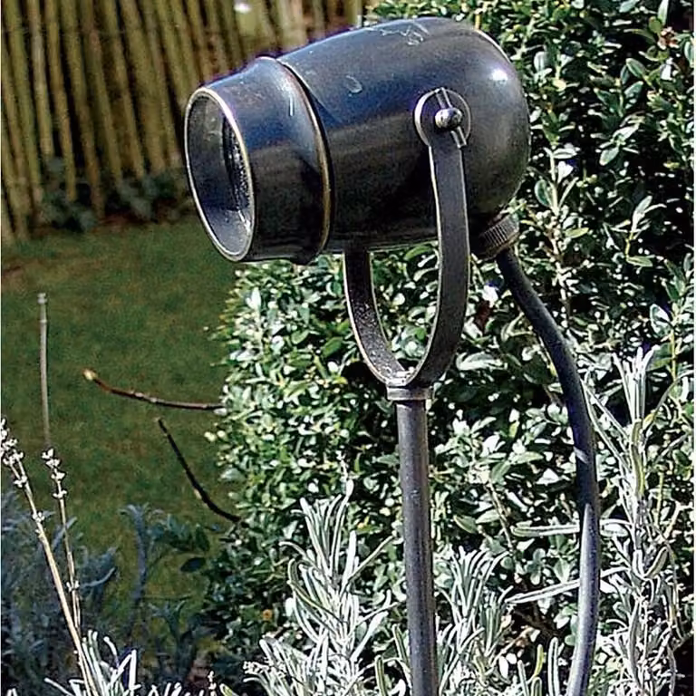 Authentage Micro Pin Luxe verlichtingsspot voor de grond, 90 cm, Bronze/Zwart