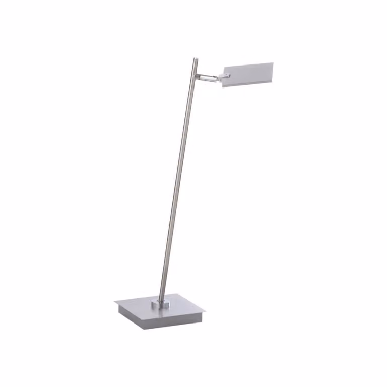 Paul Neuhaus Pure Mira Design Tafellamp - Aluminium - Zilver - Hoogte: 55,0 cm, Breedte: 24,0 cm