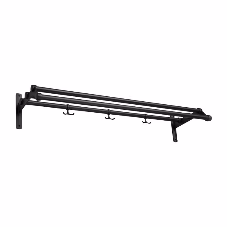 Essem Design Nostalgi 291 hoedenplank Zwart, Breedte: 100 cm