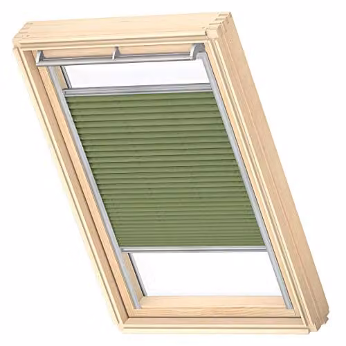 VELUX Dakraam Lichtdoorlatend Plisségordijn FHL, UK08, Bos Groen