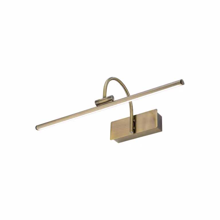Lyora Giotto Klassieke Schilderijlamp Led - Goud/Messing - 45,5 cm
