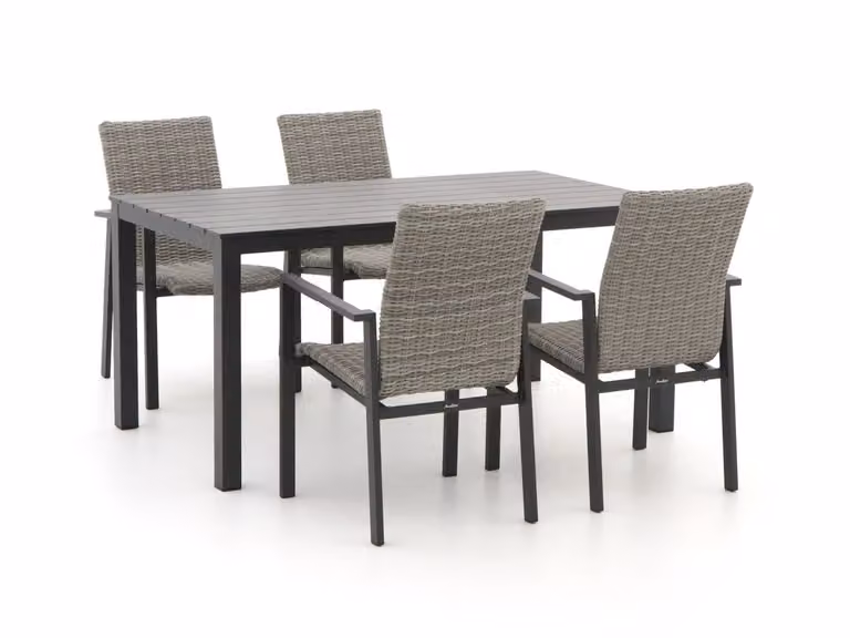 Manifesto Furniture Diningset Manifesto voor 4 personen, Grijs, Aluminium