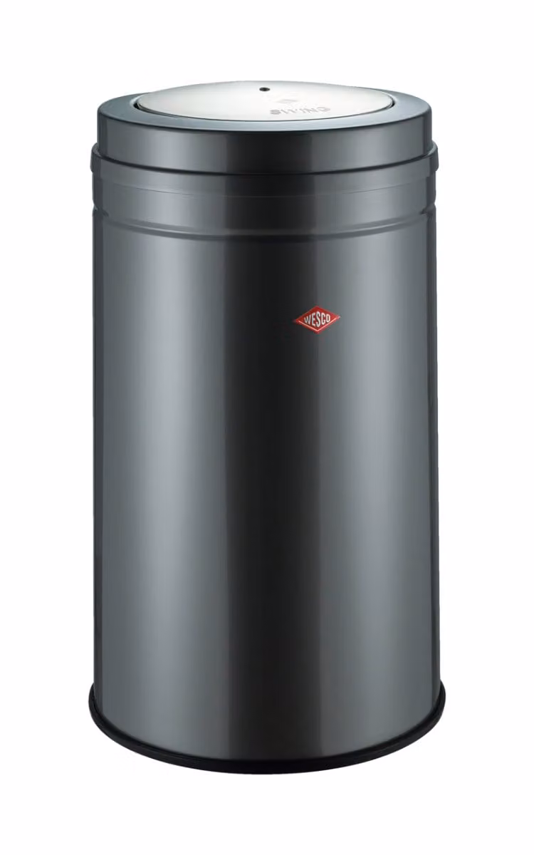Wesco Big Swing afvalbak, elegante afvalcontainer in grafietkleur, 120 liter