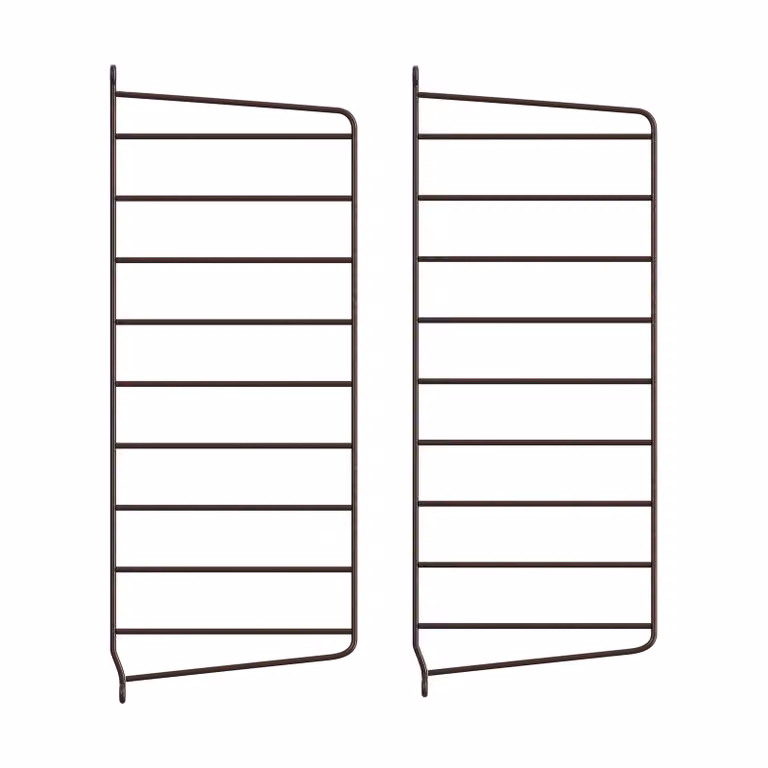 String wandpaneel Donkerbruin, 2-pack, B: 50 cm