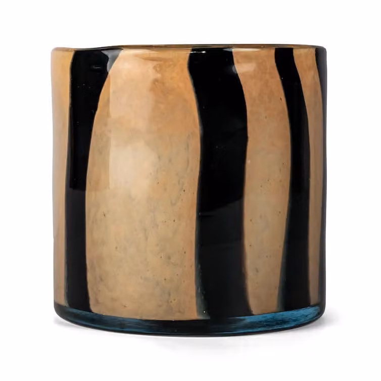 Byon Calore theelichtvaas Black-beige Ø15 cm