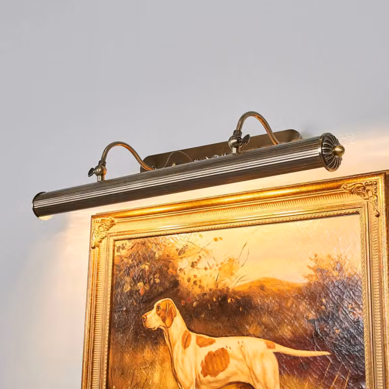Lindby Wandlamp Joely, Messing/Brons, Metaal, E14, 73 cm