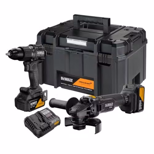 DeWalt McLaren Accu-gereedschapset DCK2223MP2T-QW 18V met 2 apparaten en 2x 5 Ah accu's